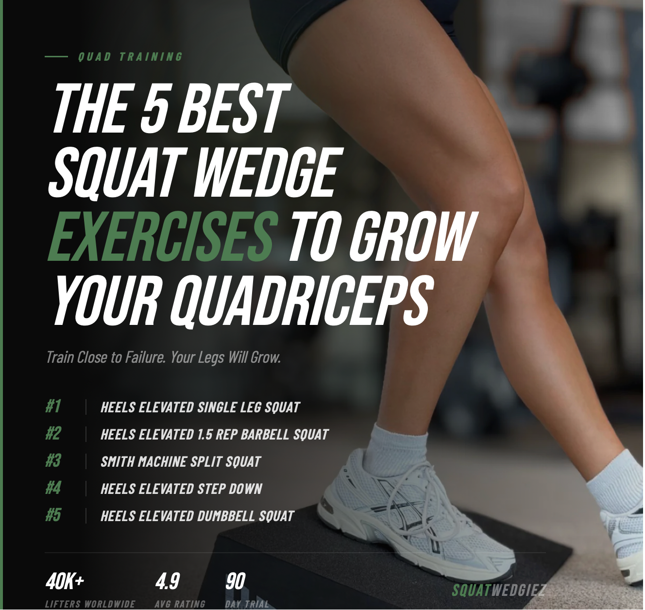 The 5 Best Squat Wedges Exercises to Grow Your Quadriceps