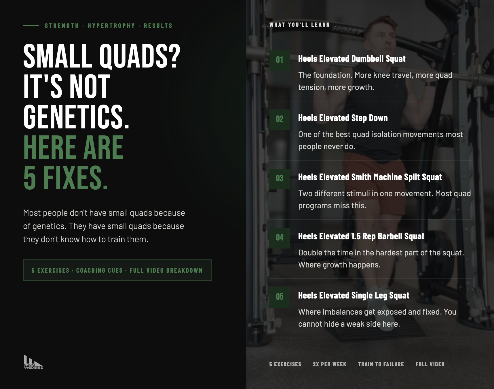 The 5 Best Squat Wedges Exercises to Grow Your Quadriceps
